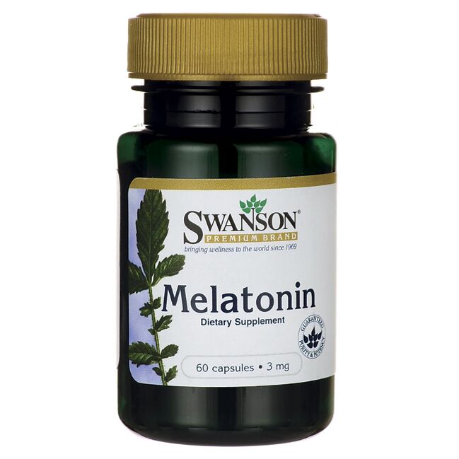 Swanson – Melatonin, 3mg – 60 caps - imagine 3