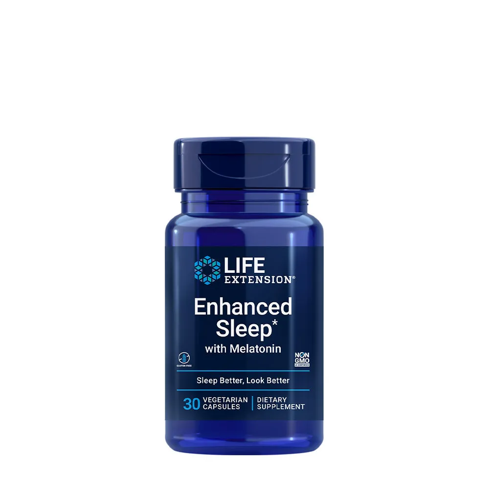 Life Extension - Enhanced Sleep with Melatonin (30 Veg Capsules) - Viking Supplements