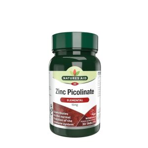 Natures Aid Zinc Picolinate 15 mg (30 Tablets) - Nuvalia