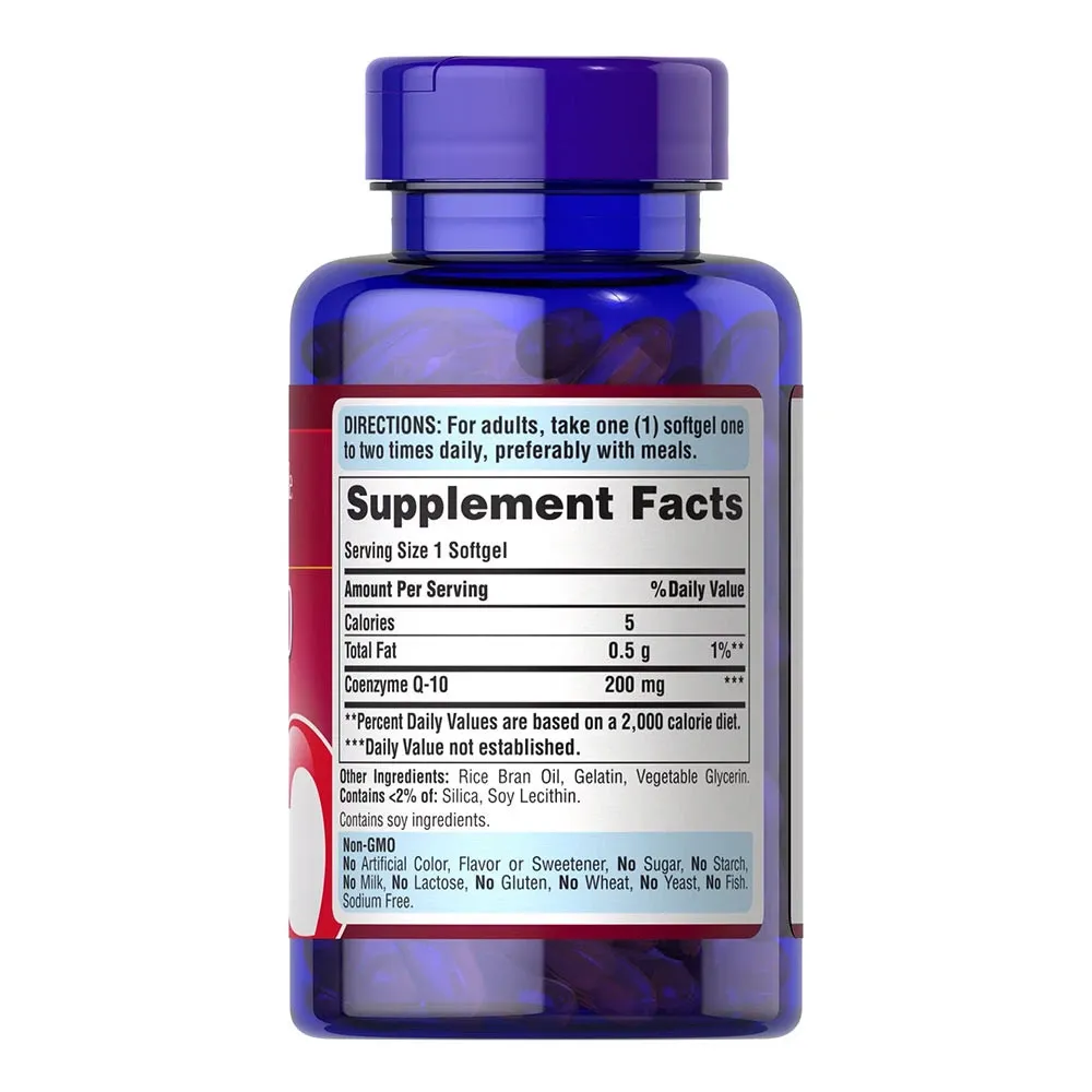 Puritans Pride CO Q-10 200 mg (120 Softgels) - imagine 2
