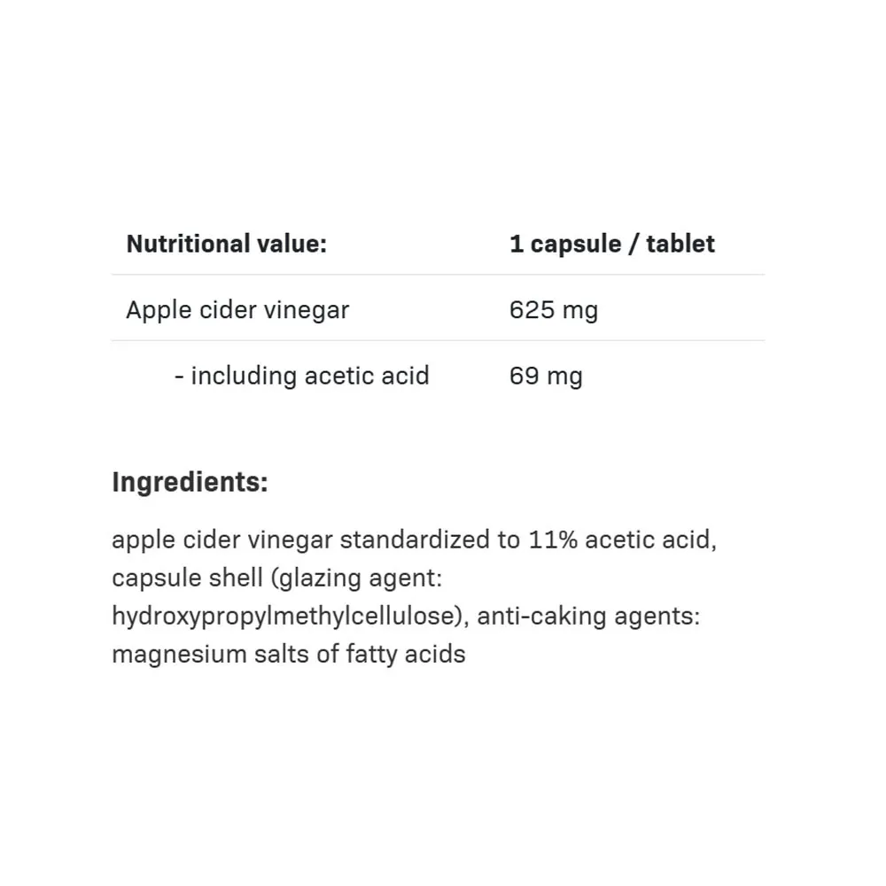 ALLNUTRITION Apple Cider Vinegar (90 Capsules) - imagine 2