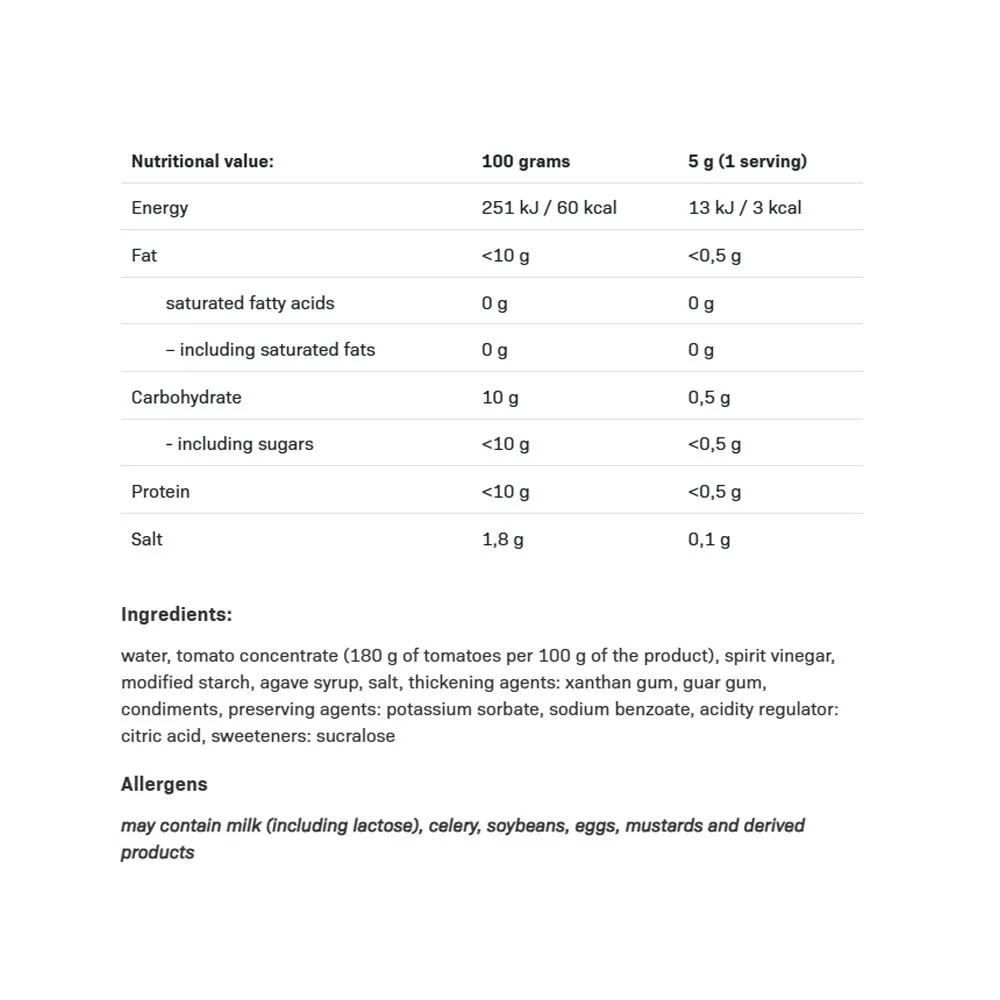 ALLNUTRITION Ketchup (460 g) - imagine 2