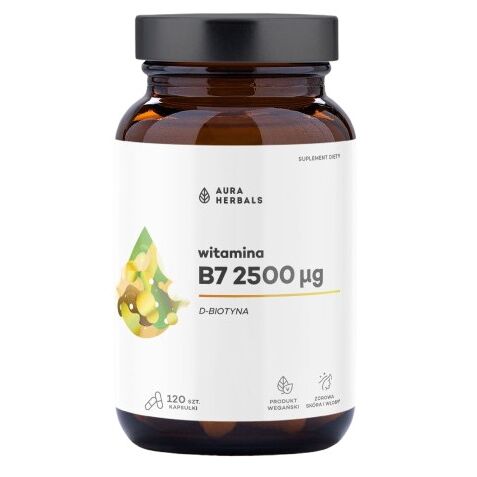 Aura Herbals - B7 Biotin 2500 µg, 60 kapsler