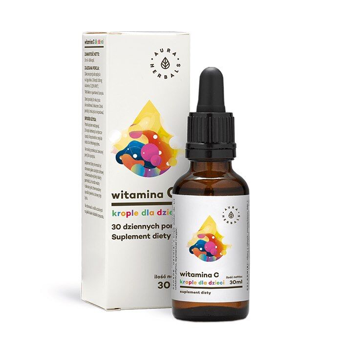 AURA HERBALS Vitamin C for Children, 100 mg, drops (30 ml / 1 fl. oz.) billede