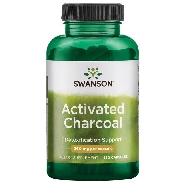 Swanson - Activated Charcoal, 260mg - 120 caps