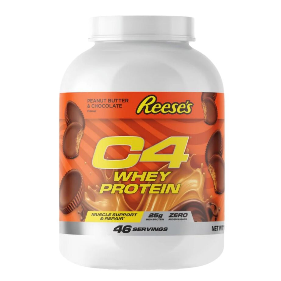 Cellucor - C4 wheyprotein, jordnødde-smør og chokolade Reese's + 1700 g