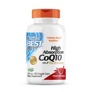 Doctor's Best CoQ10 cu absorbție ridicată, 400 mg, 180 de capsule vegetale - Viking Supplements