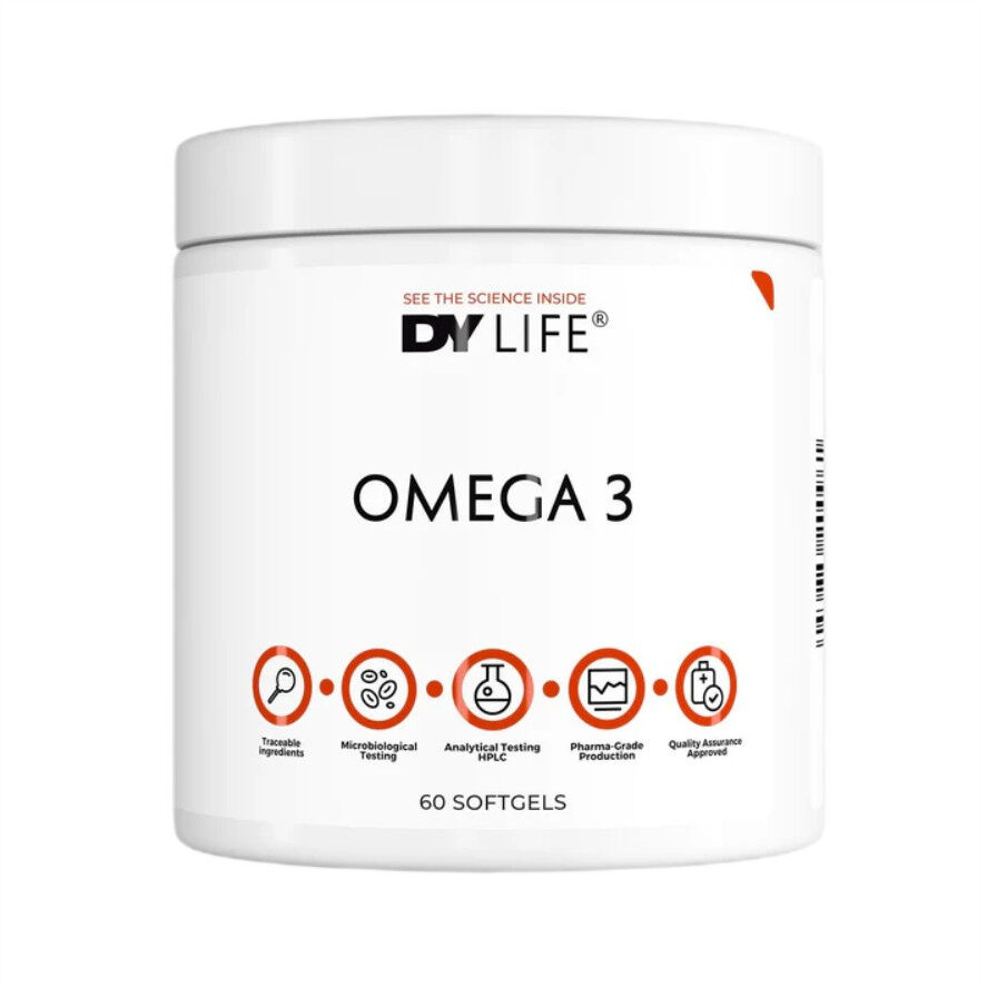 Dorian Yates DY LIFE Omega 3 60 bløde kapsler