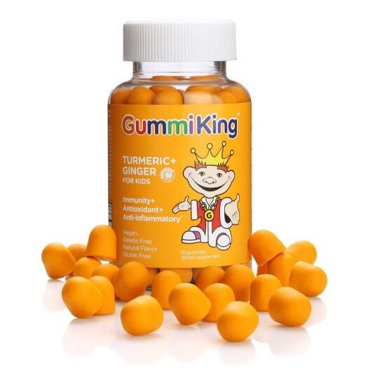 GUMMIKING Curcuma + Ghimbir pentru copii (60 de jeleuri) - Viking Supplements