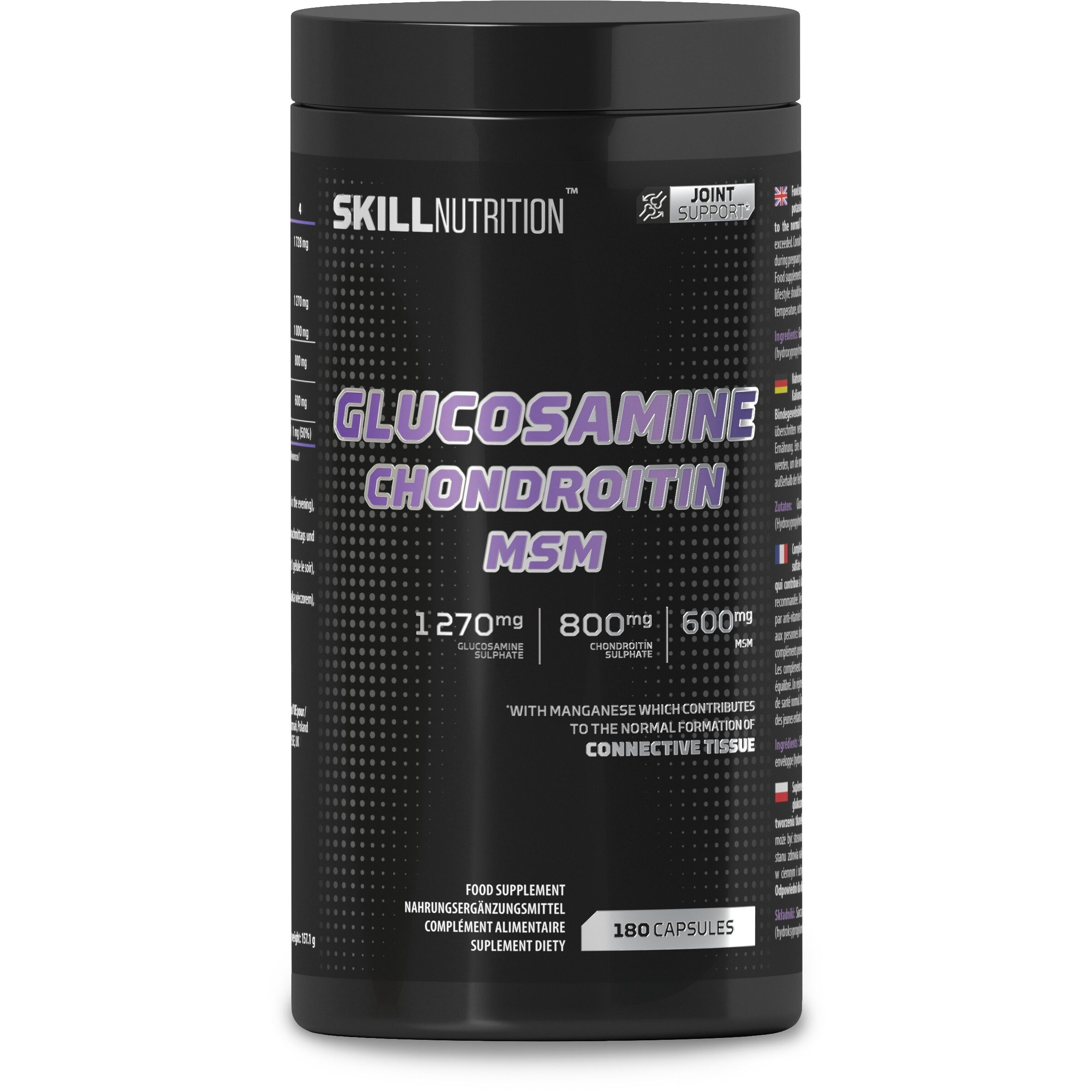 Skill Nutrition - Glukosamin Kondroitin MSM + 180 kapsler