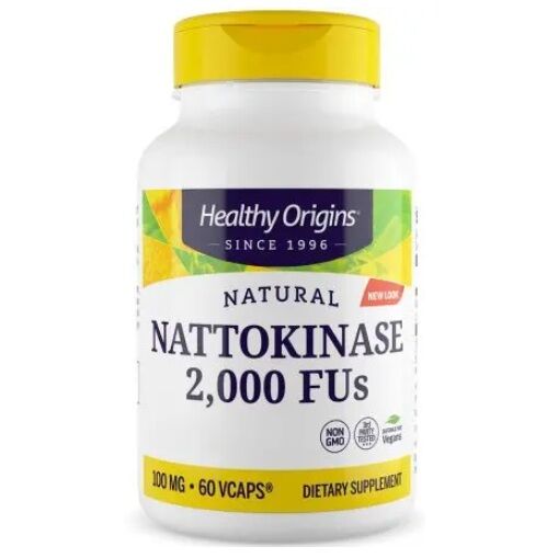 Healthy Origins - Naturlig Nattokinase 2000FUs, 60 kapsler