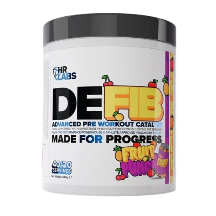HR Labs Defib Advanced Pre Workout Catalyst, Fruit Punch 420 g
