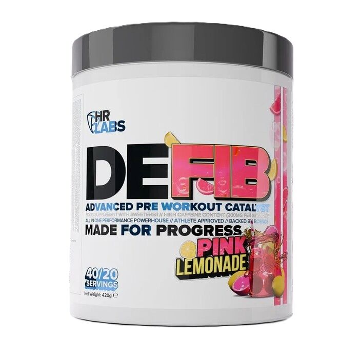 HR Labs Defib Advanced Pre Workout Catalyst, Pink Lemonade 420 g