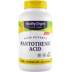 Healthy Origins Acid pantotenic 500 mg, 240 capsule vegetale - Viking Supplements