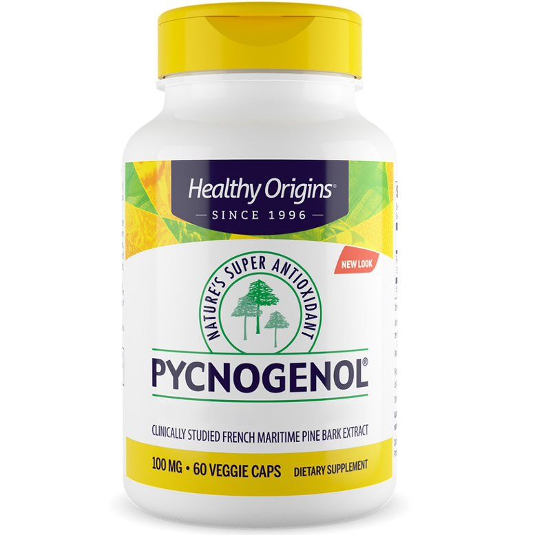 Healthy Origins - Pycnogenol 100 mg, 60 vegetariske kapsler