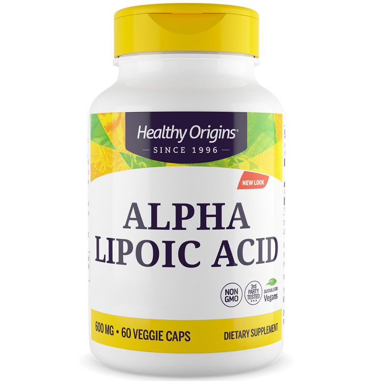 Healthy Origins Alfa-liposyre Depot 600 mg 60 vegetariske kapsler