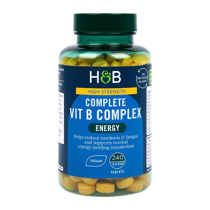Komplet B-vitaminkompleks med høj styrke 240 tabletter billede