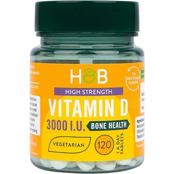 Vitamin D med høj styrke, 3000 IE 120 tabletter billede