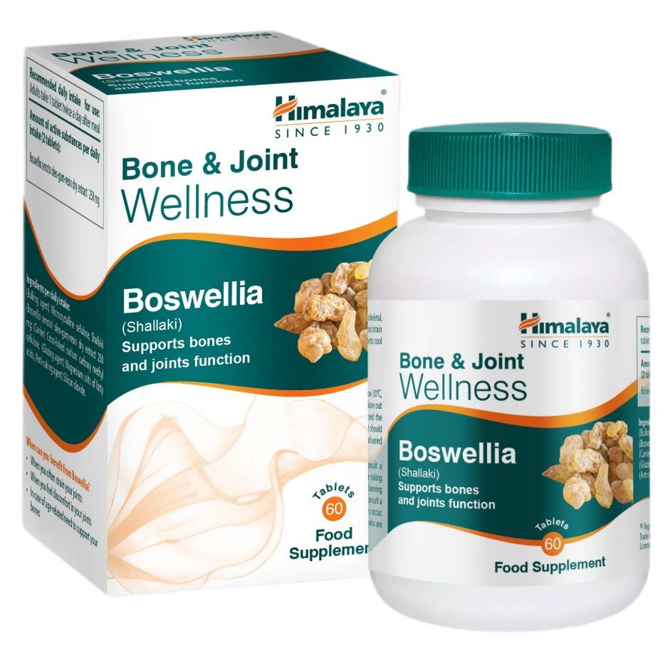 Himalaya - Sănătatea oaselor și articulațiilor Boswellia (Shallaki) - 60 de comprimate - Viking Supplements