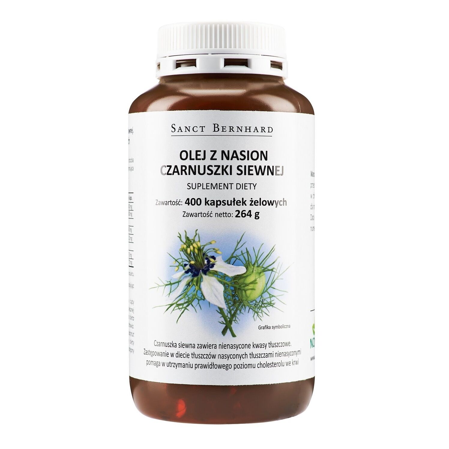 KRAUTERHAUS SANCT BERNHARD Capsule monodoză cu ulei de chimen negru (400 capsule) - Viking Supplements