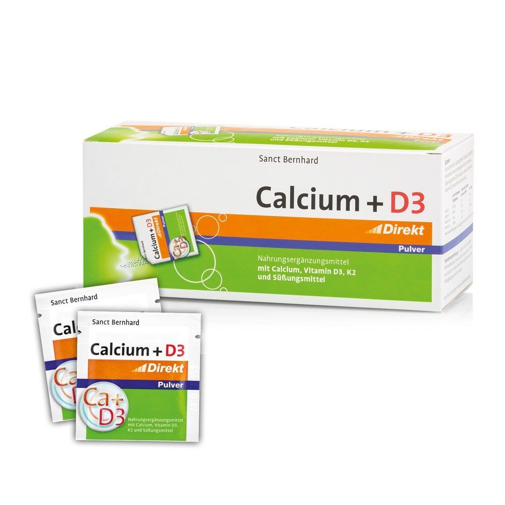 KRAUTERHAUS SANCT BERNHARD Calcium + D3 Direct Powder (60 pcs) - Viking Supplements