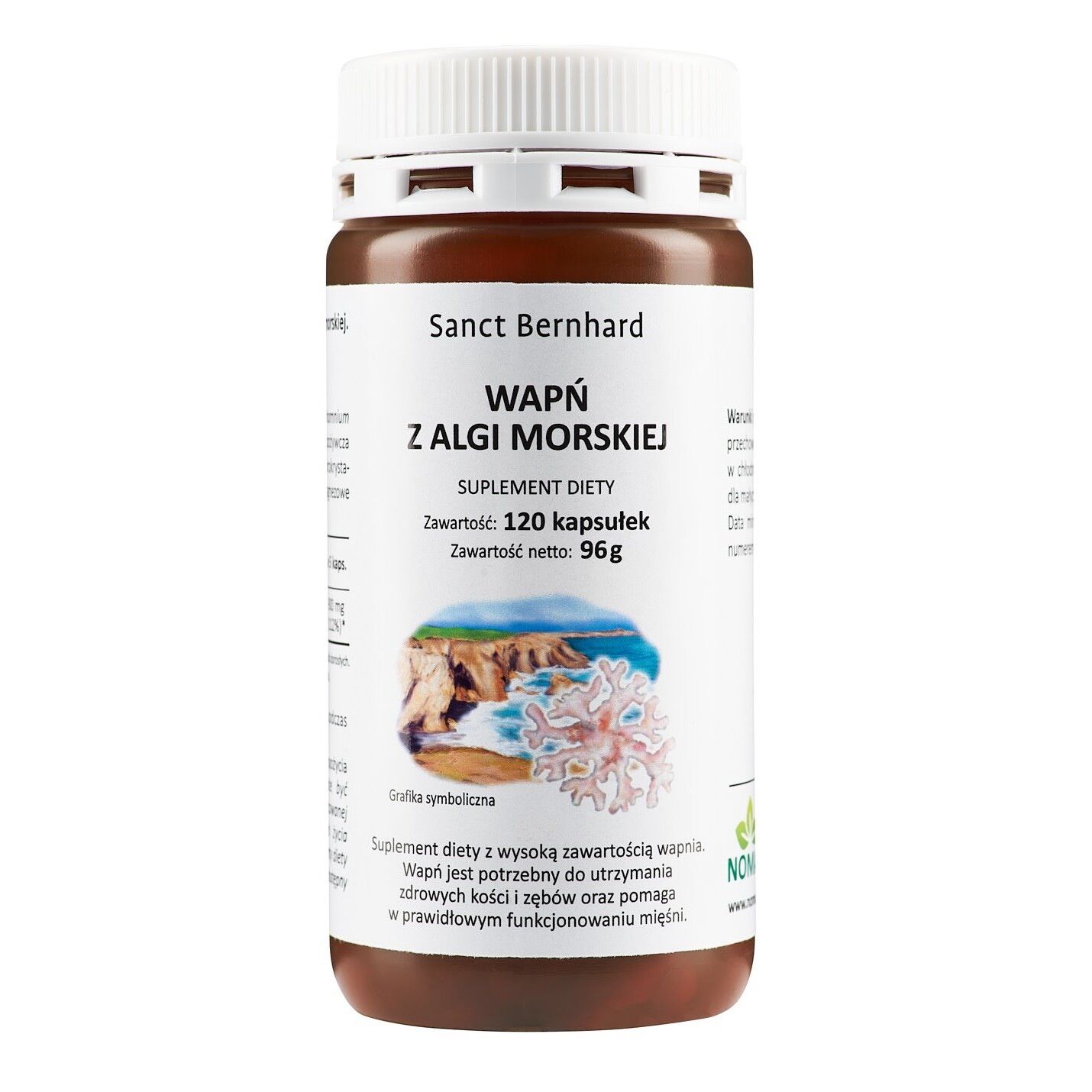 KRAUTERHAUS SANCT BERNHARD Capsule cu lito-thamnium și calciu (120 capsule) - Viking Supplements