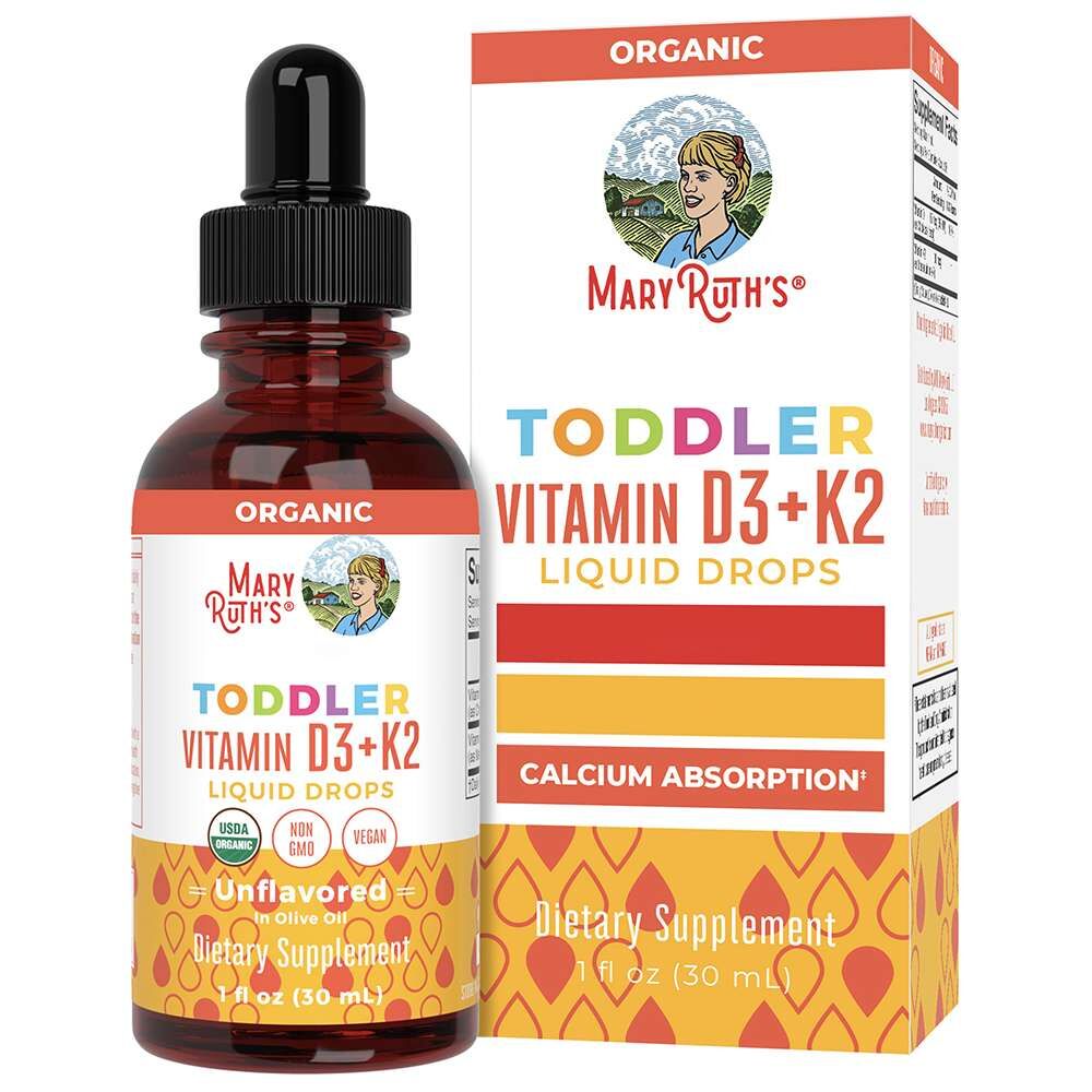MaryRuth's Toddler Vitamin D3+K2 Drops Unflavored 30ml - imagine 2