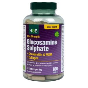Max Strength Glucosamine Sulphate + Chondroitin & MSM + Collagen - 180 tablets - Viking Supplements