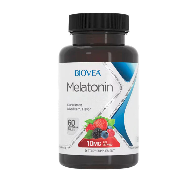 Melatonin 10 mg med blandet bærsmag BIOVEA