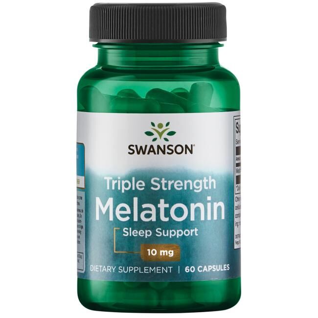 Melatonin, tre gange så stærkt, 10 mg 60 kapsler