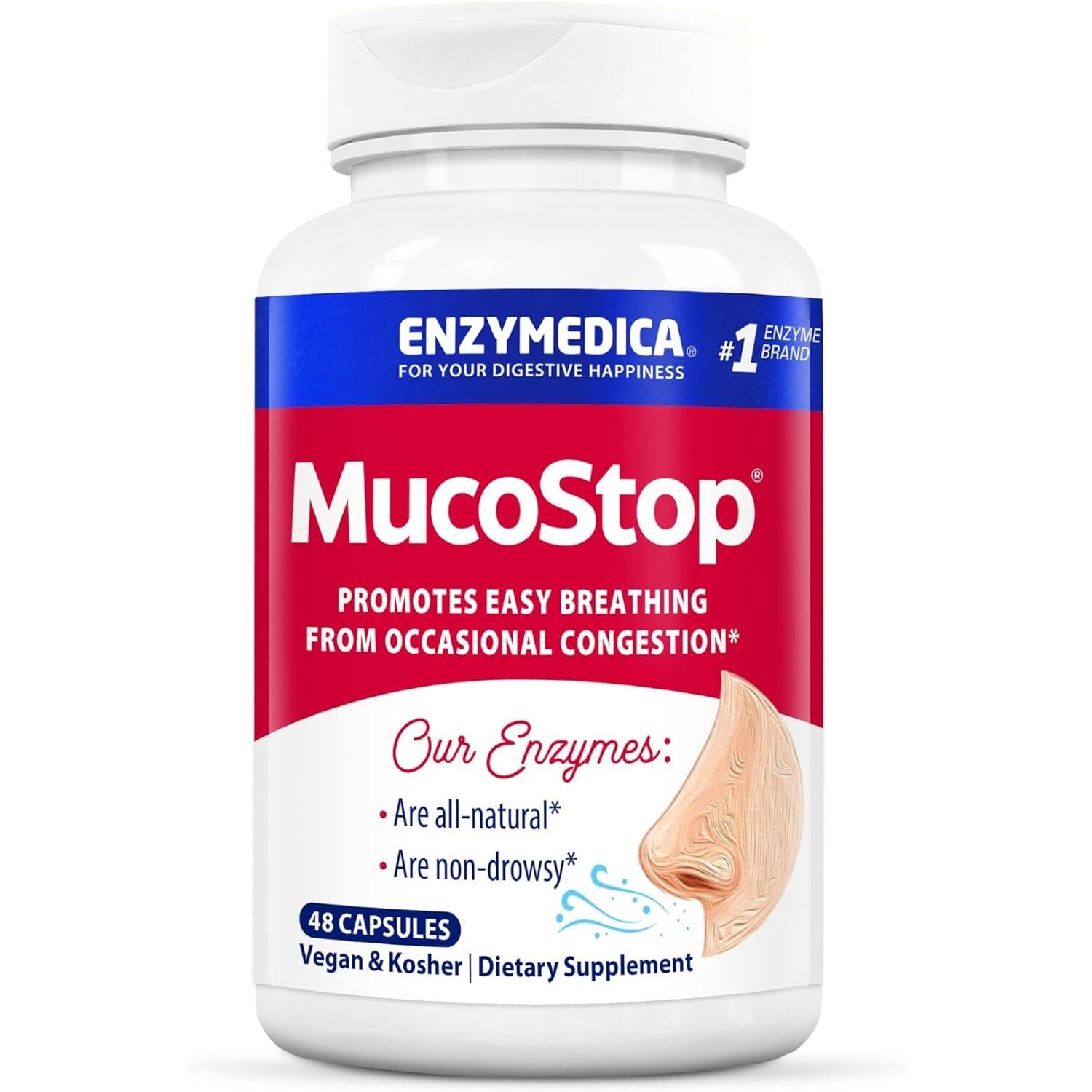 Enzymedica - MucoStop, 48 kapsler