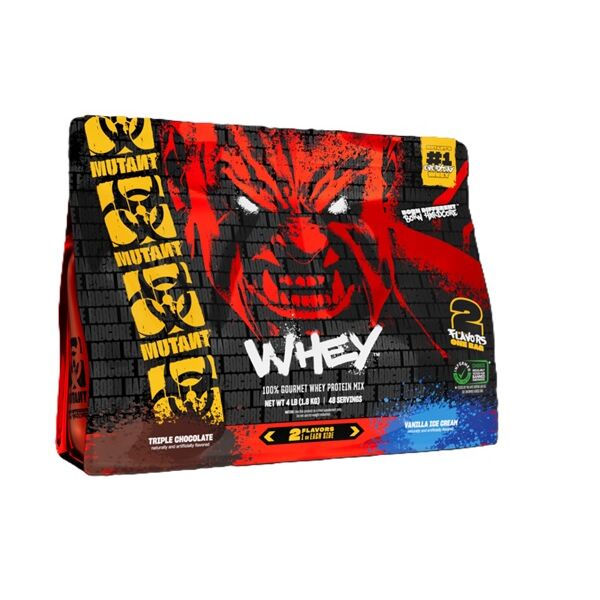 Mutant - Wheyprotein, Triple Chocolate og Vaniljeis + 1800g