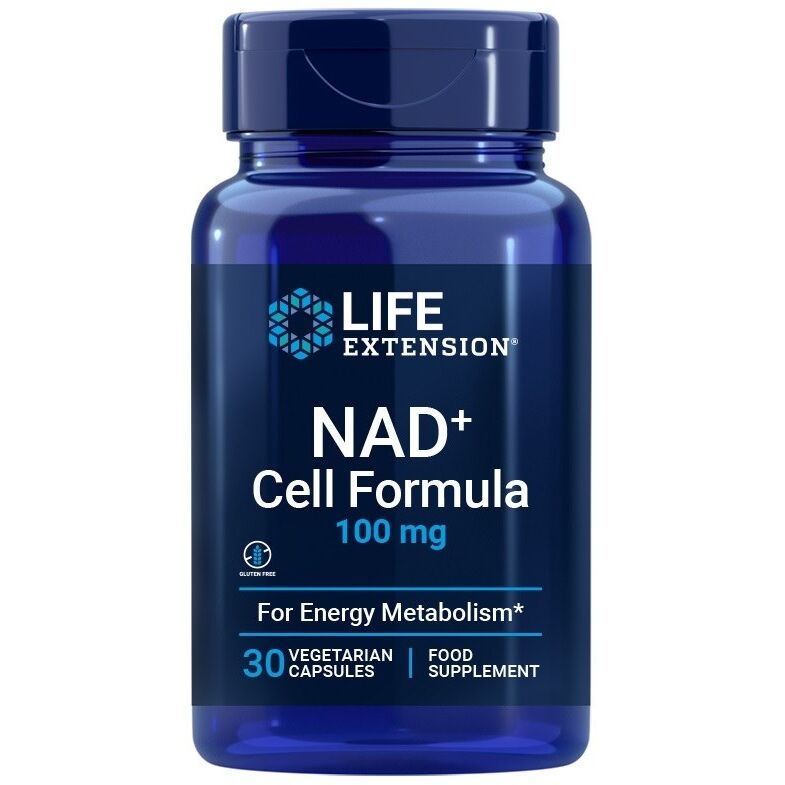NAD+ Cell Formula 100 mg – Life Extension – 30 Vegetarian Capsules billede
