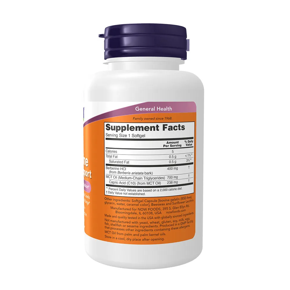 NOW FOODS Berberine Glucose Support (60 caps) - imagine 2