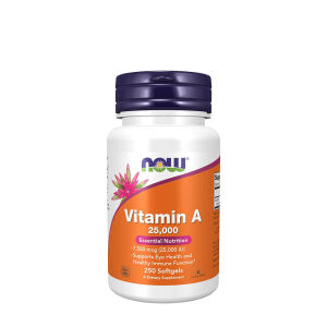 NOW Vitamin A 25000 IU (250 Softgels) - Viking Supplements