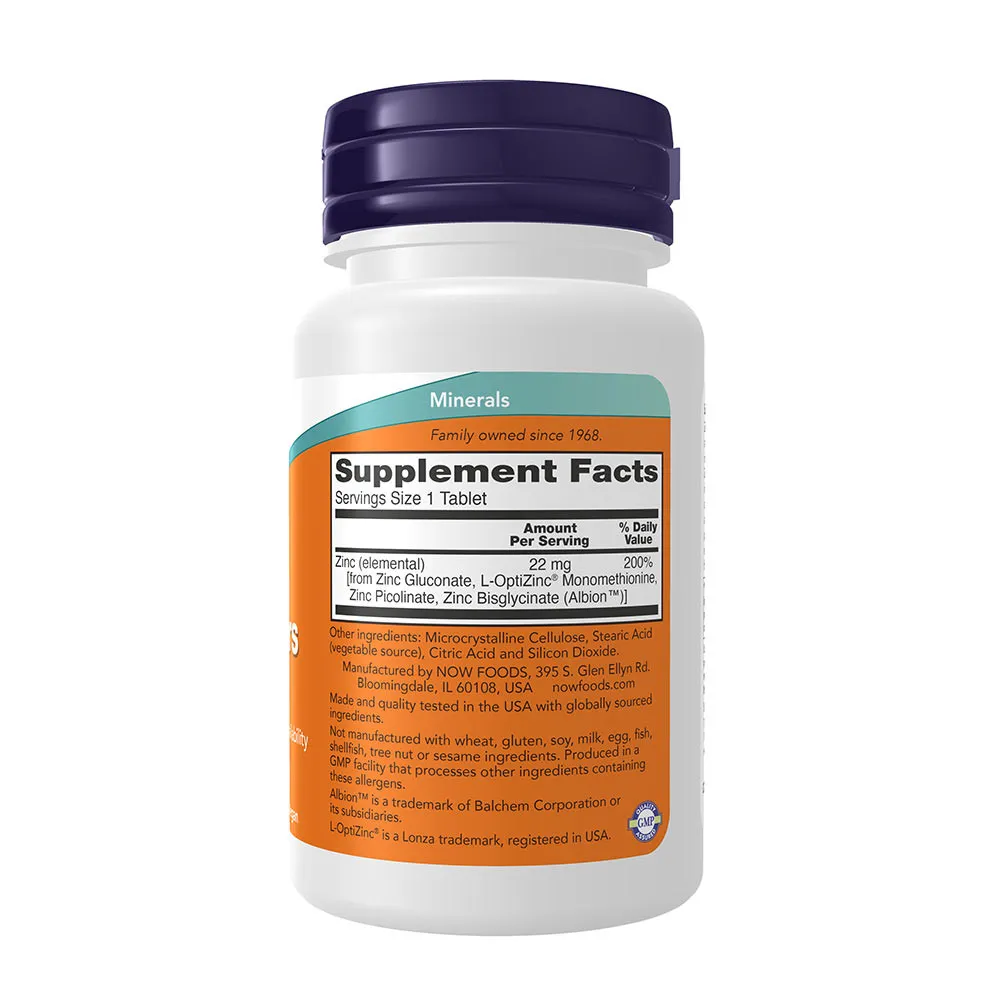 NOW Zinc Transporters 22mg (90 Tablets) - imagine 2