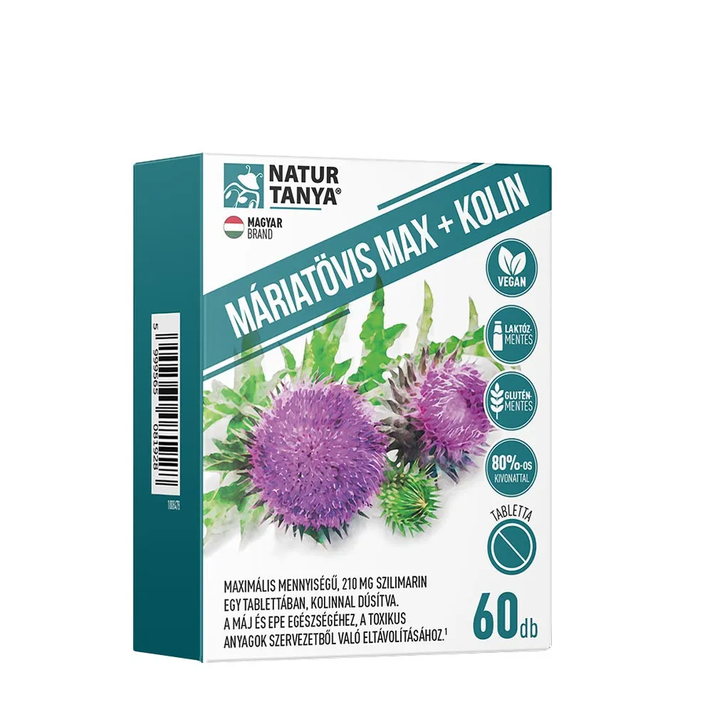 Natur Tanya Milk Thistle Max + Kolin (60 Tablets) - Nuvalia