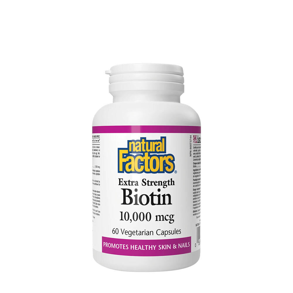 Natural Factors Biotin Extra Strength 10,000 mcg (60 Capsules) billede
