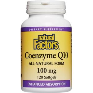 Natural Factors Coenzima Q10 100 mg, 120 capsule moi - Viking Supplements