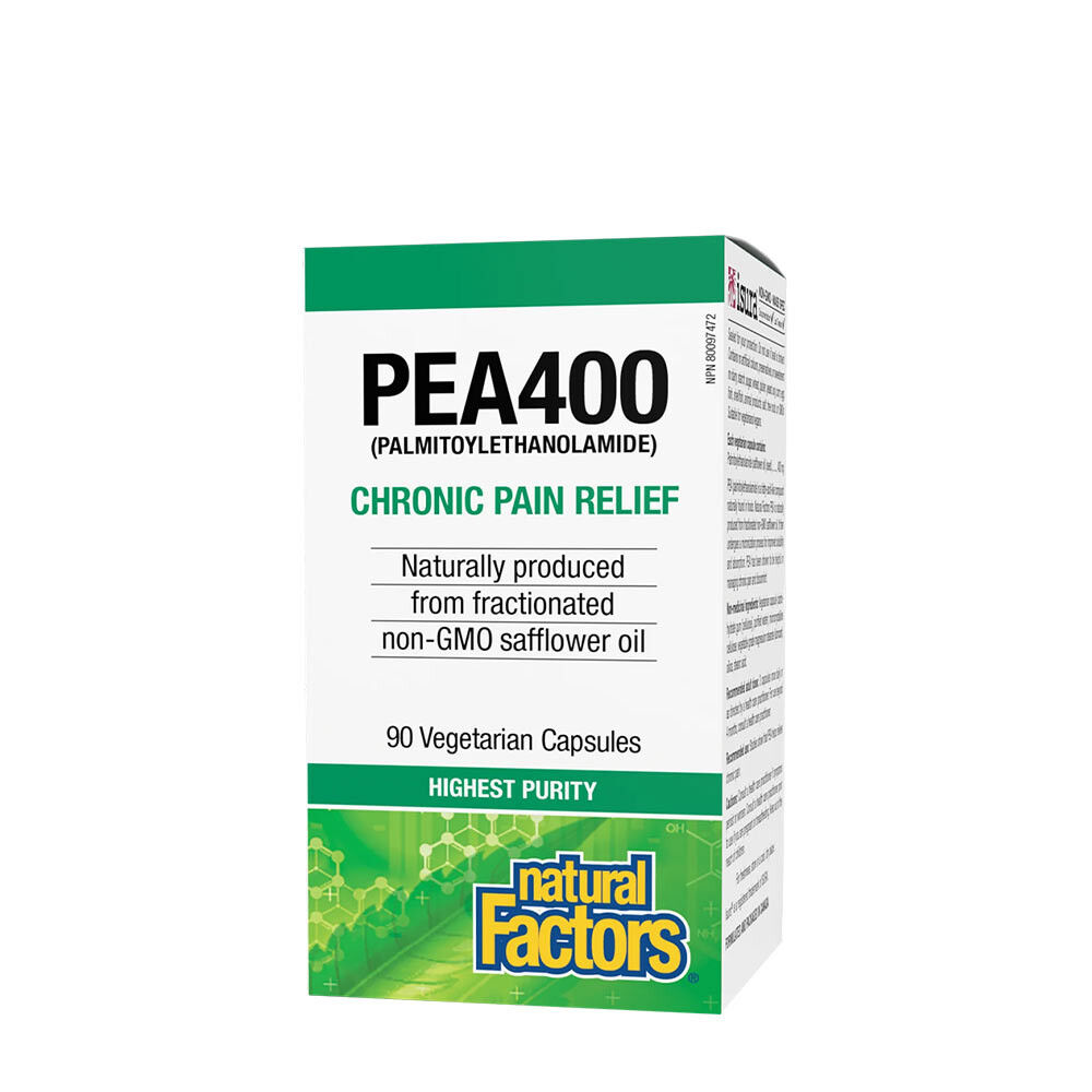 Natural Factors PEA400 Palmitoyletanolamidă (90 de capsule vegetale) - Viking Supplements