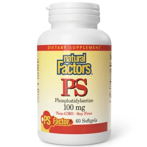 Natural Factors PS Fosfatidilserină 100 mg, 60 de capsule moi - Viking Supplements