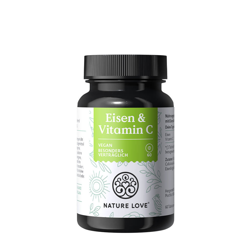 Nature Love - Jern og C-vitamin 60 tabletter