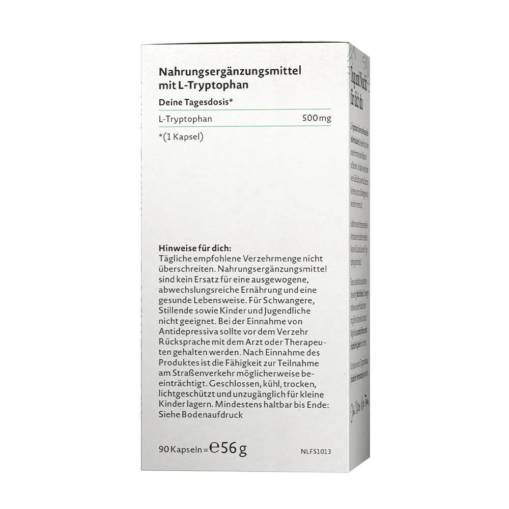 Nature Love L-Tryptophan (90 Capsules) - imagine 2