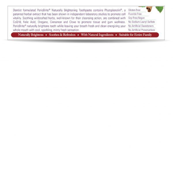Nature's Answer Periobrite Toothpaste Cinnamint 113.4g - imagine 4
