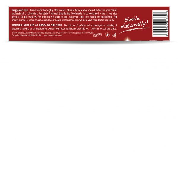 Nature's Answer Periobrite Toothpaste Cinnamint 113.4g - imagine 5