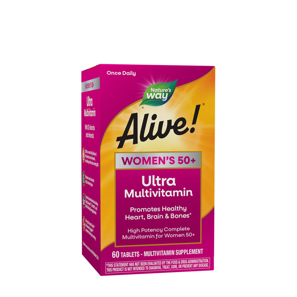 Natures Way Alive!® Ultra-multivitamin til kvinder over 50 (60 tabletter) billede