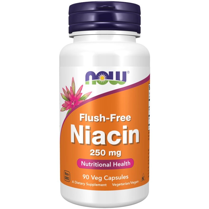Niacin Uden Flush, 250mg - 90 vegetabilske kapsler