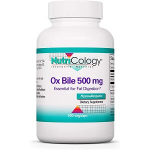 Nutricology Ox Bile 500mg 100 Veg. capsules - Viking Supplements
