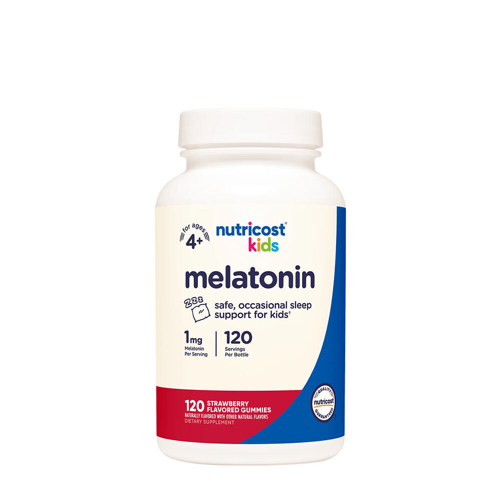 Nutricost Kids Melatonin Gummies (120 gummies, Strawberry) billede