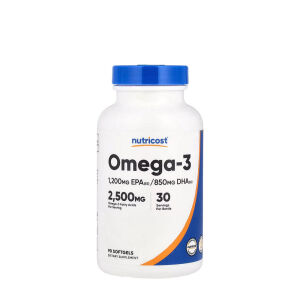 Nutricost Omega-3 2500 mg (90 Softgels) - Viking Supplements